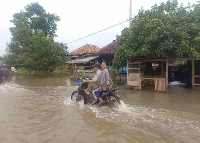 Sungai Ogan Meluap Rumah Warga Kuang Dalam Kabupaten Ogan Ilir Dikepung Banjir Bah, Begini Kondisinya...