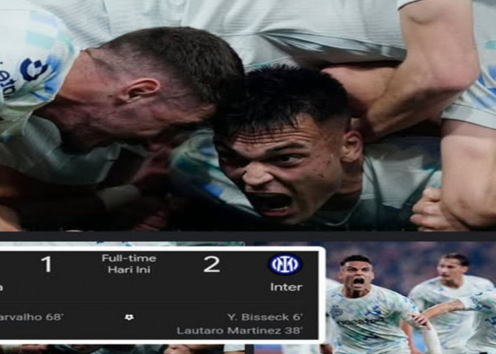 Hasil Liga seri A Italia: Genoa vs Inter 1-2, Rebut Tahta Klasemen Kudeta AC Milan.