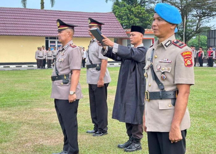 Sertijab, AKP S Batman Resmi Jabat Kasat Samapta Polres Prabumulih