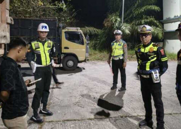 Satlantas Polres OKU Tertibkan Kendaraan ODOL