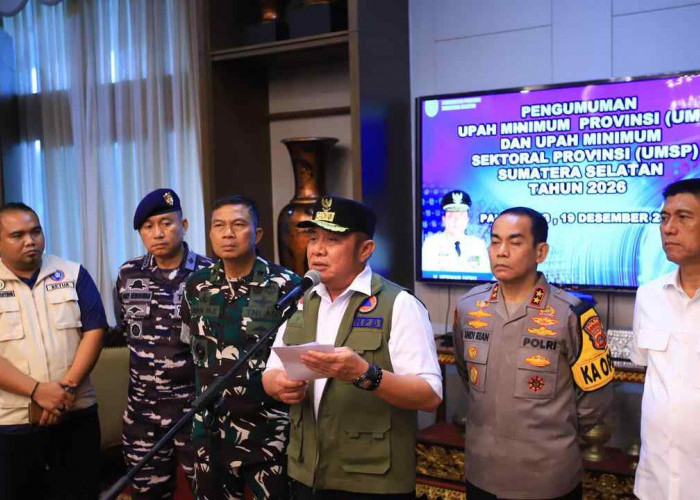 Gubernur Herman Deru Umumkan Kenaikan UMP Sumsel 2026 Sebesar 7,10 Persen
