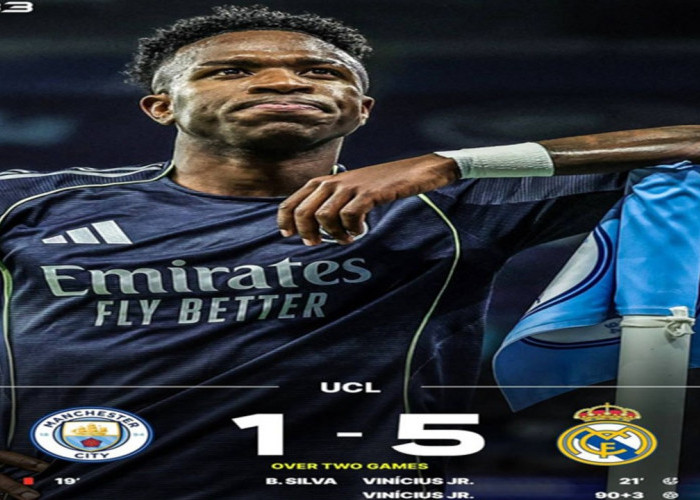 Hasil Liga Champions: Real Madrid Taklukkan Man City 2-1.