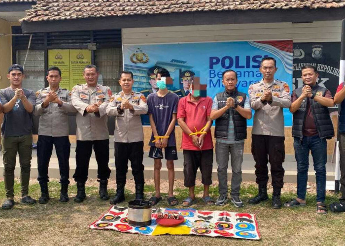 Jadi Bandar Judi Dadu Kuncang di Hajatan, Dua Pria Ditangkap Polisi