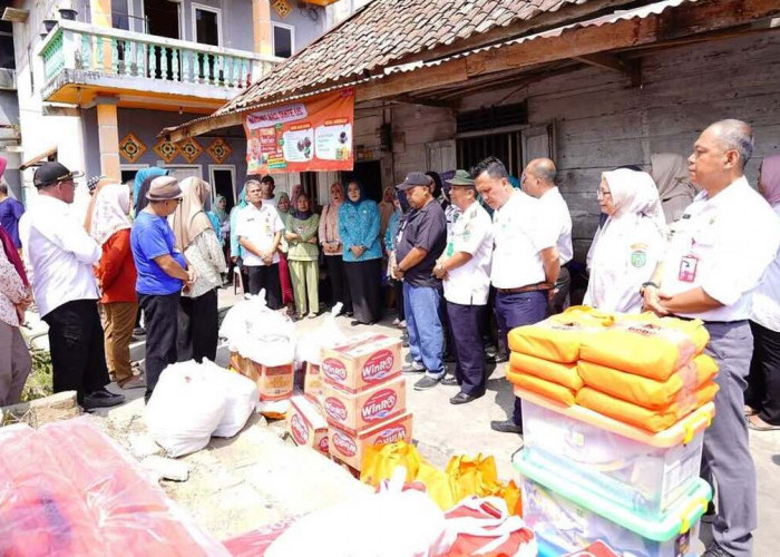 Pemkot dan TP PKK Prabumulih Salurkan Bantuan untuk Korban Kebakaran di Lorong Lematang