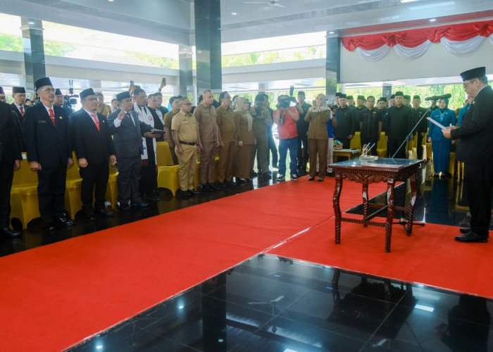 H Toha Lantik Pejabat Muba, Berikut Nama -nama yang dilantik