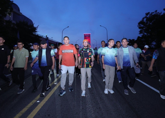 Sambut HUT Palembang ke-1343, Ribuan Pelari dari 140 Daerah Ramaikan Mandiri Ampera Tourism Run 