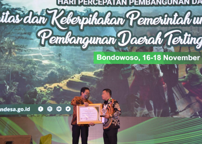 Pemkab Muratara Terima Penghargaan Dari Kementerian Desa Tertinggal