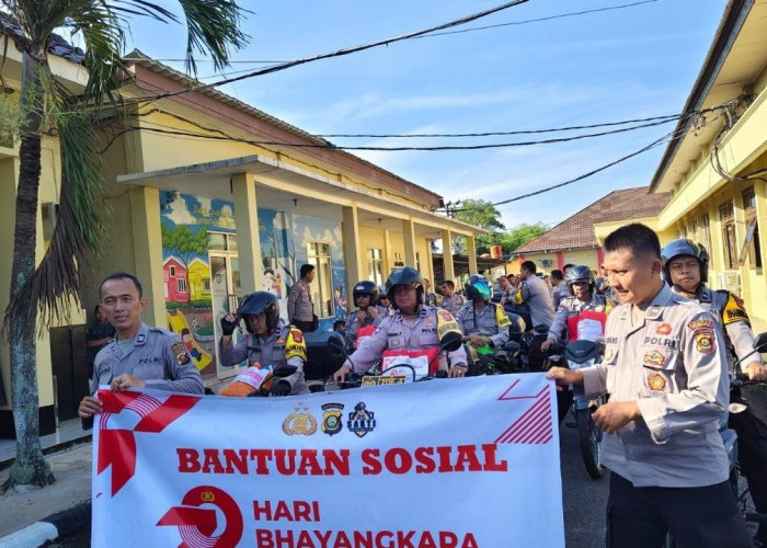 Peringati Hari Bhayangkara ke-79, Polres Prabumulih Salurkan 1000 Paket Sembako