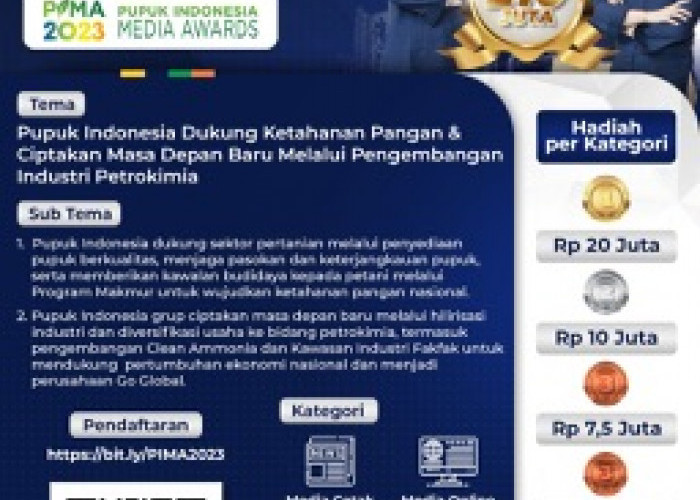 PIMA 2023, Pupuk Indonesia Kembali Luncurkan Program Kompetisi Jurnalistik