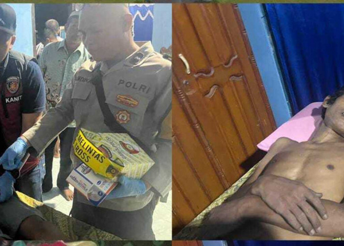 Diduga ODGJ Seorang Pria Ditemukan Tewas Terjerat Besi Behel