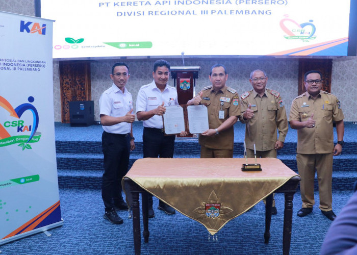 PT KAI Divre III Palembang Berikan Bantuan CSR  3 Unit Motor Sampah untuk Kota Lubuklinggau