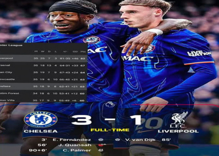 Chelsea Tundukkan Juara Bertahan Liverpool 3-1 di Stamford Bridge!