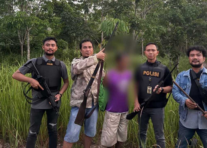 Miliki Dua Senpira Warga Sekayu diamankan Saat di Pondok Kebun