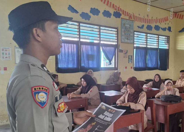 Bhabinkamtibmas Polsek Gelumbang Sosialisasikan Bahaya Judi Online 