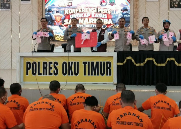 Tiga Pekan, 20 Tersangka Narkoba Diringkus Polres OKU Timur
