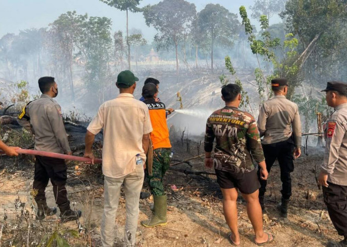 Lahan Wakaf Masjid Terbakar di Lubuk Batang