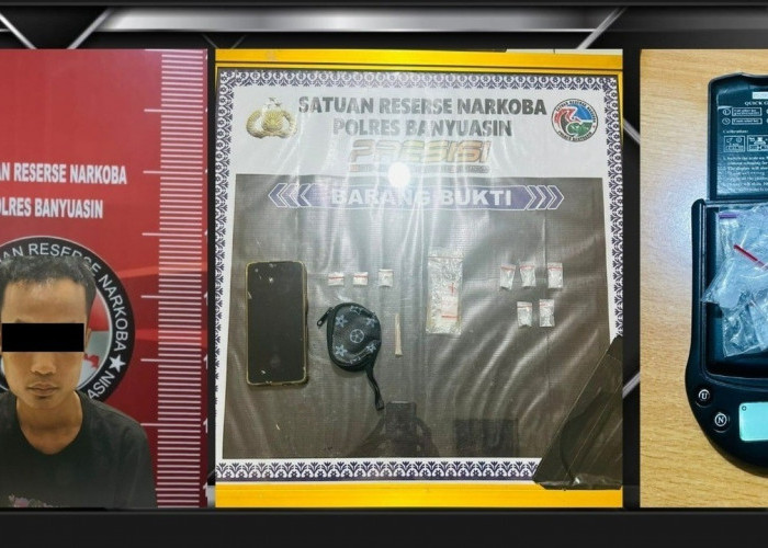 Polres Banyuasin Ungkap Tiga Kasus Narkoba dalam 4 Hari, Sabu 8 Paket Disita di Rambutan