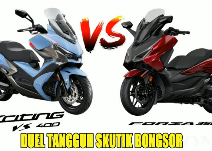 Duel Maut Kymco Xciting 400i Vs Honda Forza 350: Adu Nyaman dan Performa di Kelas Skutik Bongsor