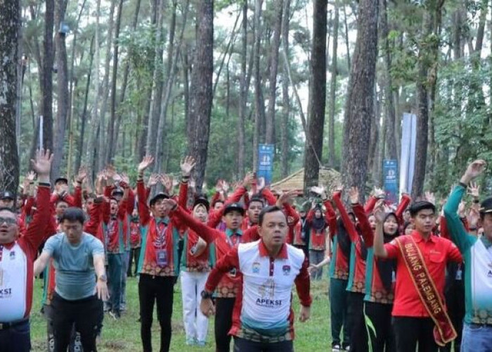 Ratusan Anak Muda se-Indonesia Rasakan Sensasi Camping di Hutan Wisata Punti Kayu Palembang..