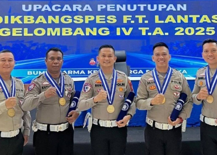 Empat Personel Satlantas Polres Prabumulih Raih Penghargaan Bergengsi di Dikbangspes Lantas Gelombang IV