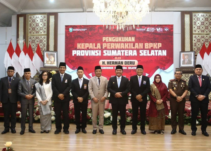 Gubernur Herman Deru Kukuhkan Supriyadi Sebagai Kepala Perwakilan BPKP Provinsi Sumsel