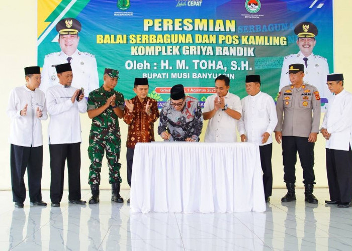 H Toha: Balai Serbaguna Hendaknya digunakan untuk Kegiatan Sosial, Keagamaan, dan Kemasyarakatan