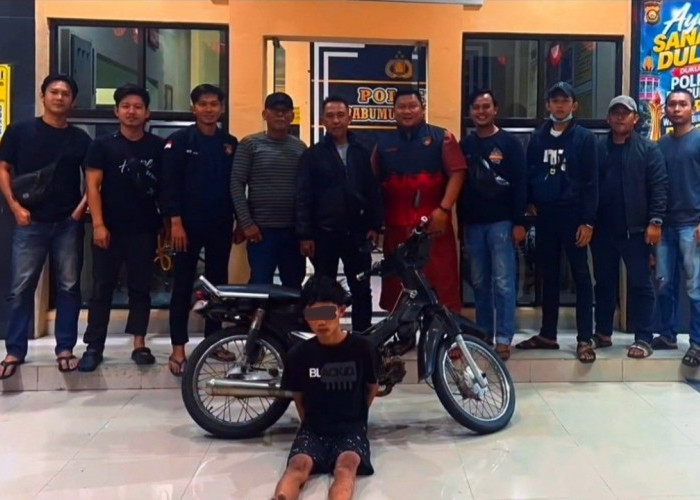 Satu Pelaku Curanmor di GIB Ditangkap Tim URC Prabumulih Timur, Motor Korban Berhasil Diamankan