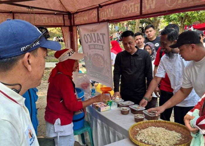 Semarak HUT RI ke-81, Kelurahan Wonosari Prabumulih Gandeng KADIN dan HIPMI Gelar Jalan Santai Hingga Bazar UM