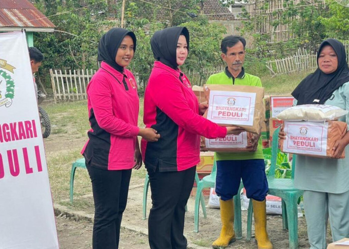 Tujuh KK Terdampak Bencana di OKU Selatan Terima Bantuan Langsung dari Polres dan Bhayangkari
