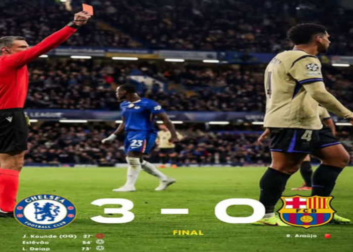 Hasil Liga Champions 2025: Chelsea Libas Barcelona 3-0, Kartu Merah & Dua Gol Dianulir. 