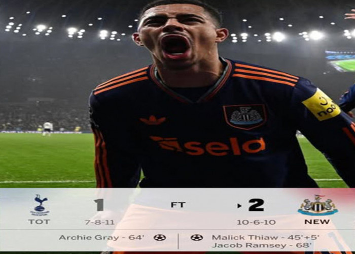 Hasil Tottenham Hotspur vs Newcastle United 1-2: Newcastle Permalukan Tottenham di Kandang.