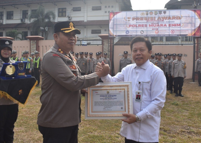 Polres Muara Enim Raih Presisi Award dari Lemkapi