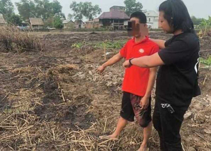 Bakar Lahan Lima Meter Persegi, Pria di Pemulutan Ini Terancam Hukuman 10 Tahun Penjara