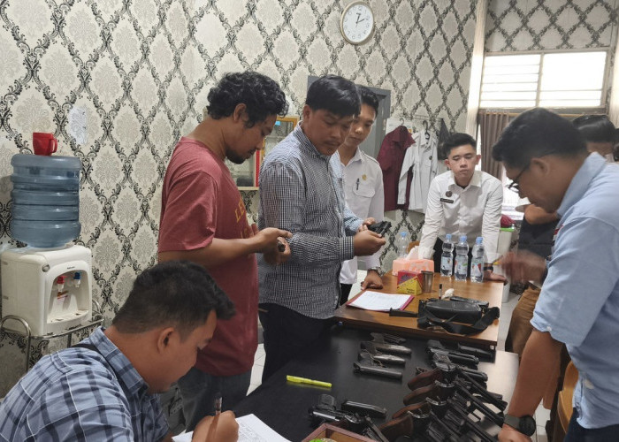 Rutan Baturaja Rutin Periksa Senjata Api dan Amunisi
