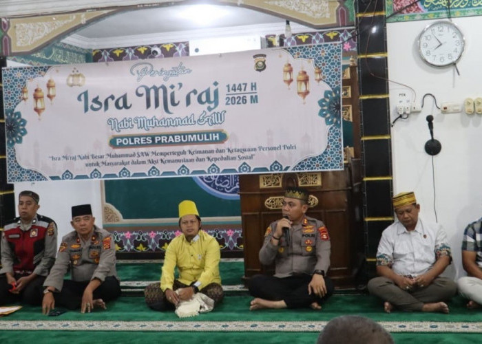 Peringati Isra Mi’raj 1447 H, Kapolres Prabumulih Ajak Personel Jadikan Momentum Perkuat Iman dan Integritas