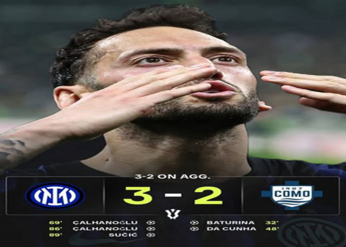 Hasil Coppa Italia 2026: Inter Milan Balikkan Skor 3-2 vs Como,Inter ke Final.