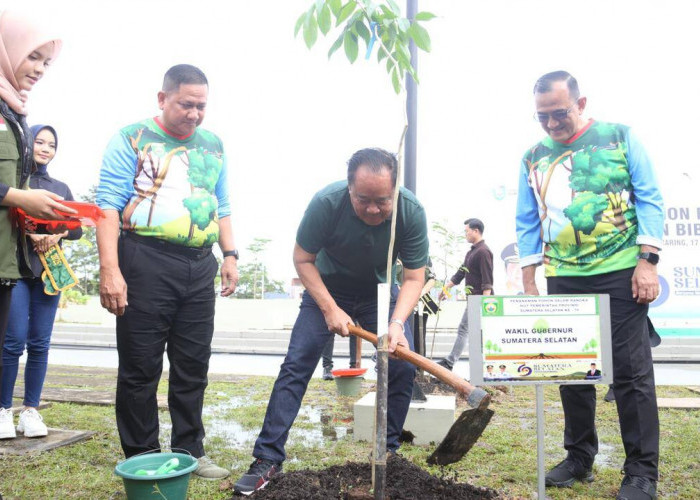 Cegah Bencana Hidrometeorologis, Wagub Cik Ujang Dorong Gerakan Tanam Pohon
