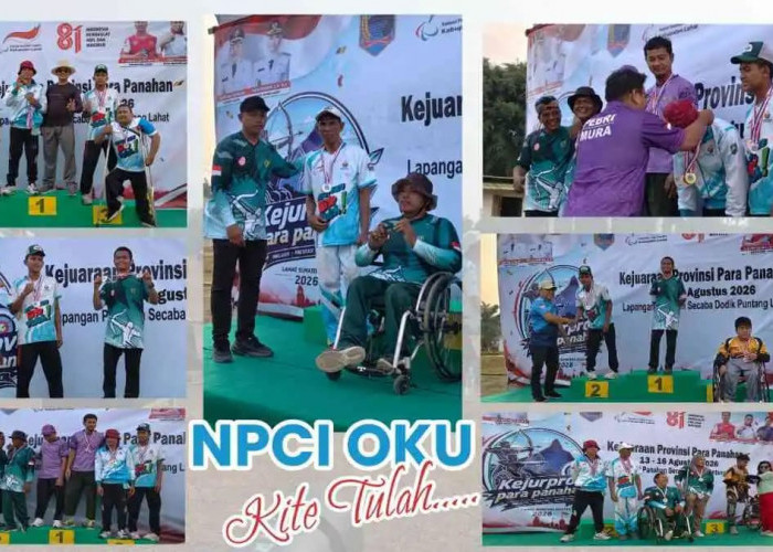 NPCI OKU Raih 9 Medali di Kejuprov Para Panahan Sumsel 2026 di Lahat