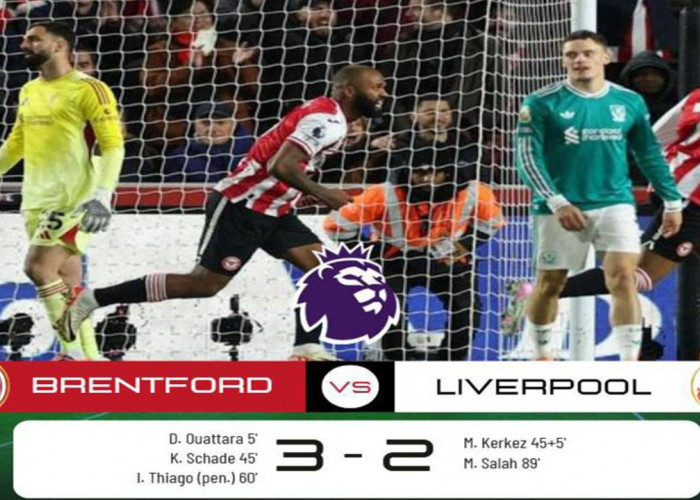 Hasil Liga Premier Inggris 2025/2026: Brentford Tumbangkan Liverpool 3-2