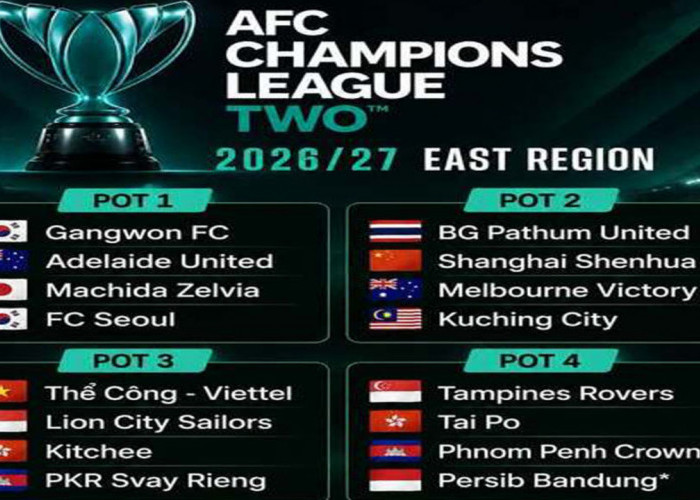 Persib Masuk Pot 4 ACL Two 2026/2027.