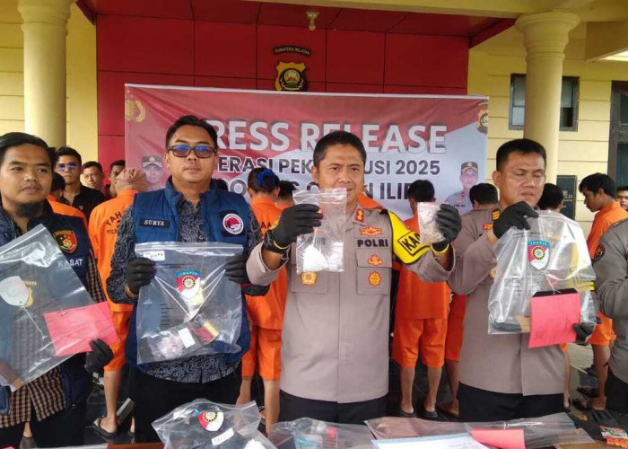 Polres Ogan Ilir Ungkap 42 Kasus dalam Operasi Pekat Musi 2025