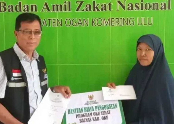 Lewat Program OKU Sehat, BAZNAS OKU Salurkan Bantuan Berobat  Anak  Menjalani Operasi Penyambungan Usus