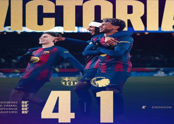 Hasil Liga Champions: Barcelona Comeback Hajar Copenhagen 4-1,Lolos ke 16 Besar.