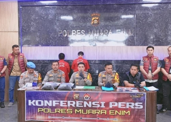 Polres Muara Enim Amankan 2 Tersangka Minerba