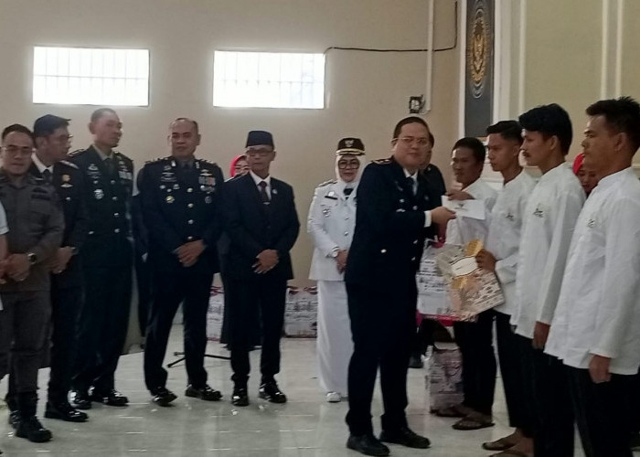 18 Warga Binaan Lapas Muara Enim Langsung Bebas