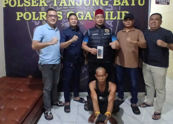 Polsek Tanjung Batu Amankan Pelaku Pencurian HP di Desa Pajar Bulan