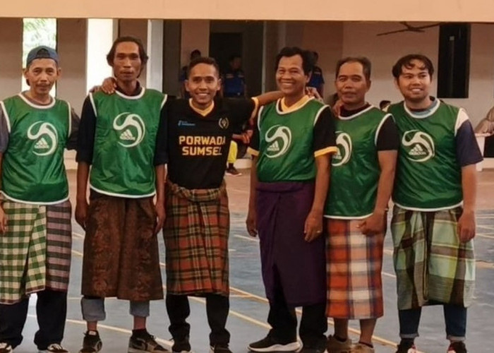 Anggota PWI OKI Ikut Lomba Sepak Bola Gembira HUT RI, Kalah Tapi Tetap Semangat