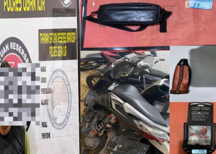 Ditolong Polisi Usai Laka Lantas, Pengedar Sabu Ogan Ilir Buang 17 Paket di Mobil Patroli