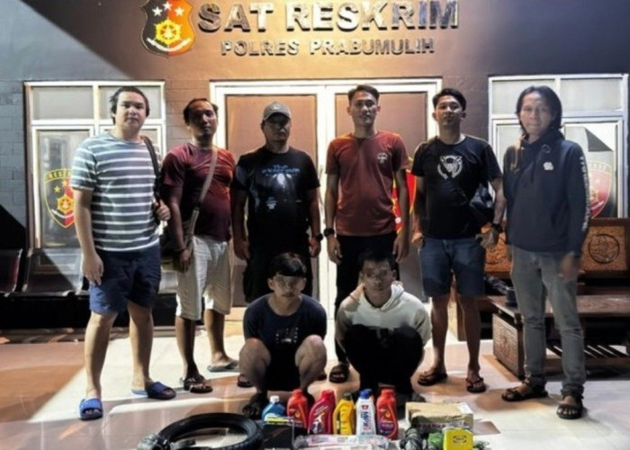 TEKAB 11 Prabumulih Ringkus Dua Pengangguran Pembobol Bengkel di Jalan Angkatan 45