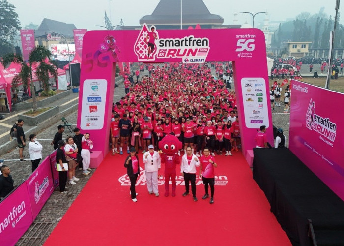 FUN RUN SMARTFREN 5G Palembang Hadirkan Semangat Lari Bersama Ribuan Peserta